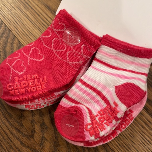 Capelli New York baby girl pink sock and headband bundle - Picture 7 of 9
